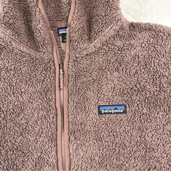 Patagonia Sherpa Fleece Hoodie Pullover Mens Small Brown 1/2 Zip - Picture 2 of 14